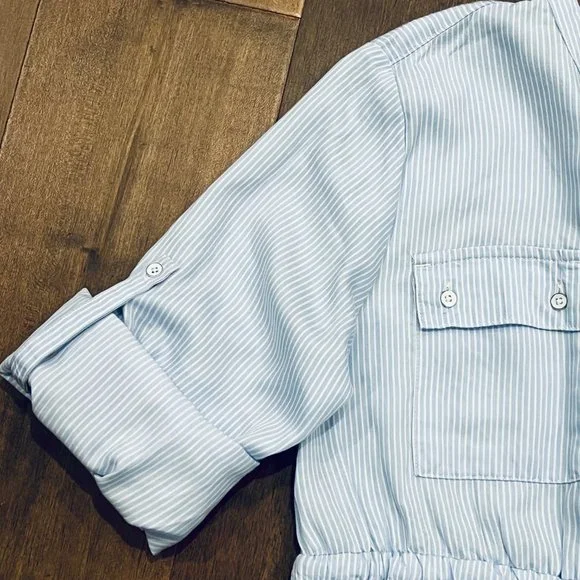 GAP Maternity Tie Front Shirt Dress - Picture 2 of 5